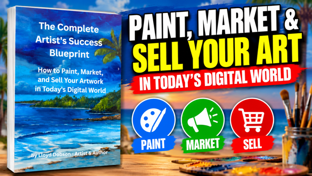 Discover The Complete Artist’s Success Blueprint to learn how to paint, market, brand, and sell artwork in today’s digital world.